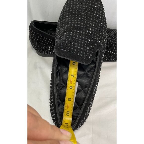 New! STEVE MADDEN CAVIRR BLACK 9.5/men/Slip-on. /Rhinestone embellished. main image 6